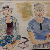 Watercolour sketch as art therapy. Een project van Traditionele illustratie van Xenia Novosilska - 22.10.2022