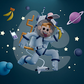 Meu projeto do curso: Criação de personagens 3D com Blender . Un proyecto de 3D, Diseño de personajes, Modelado 3D, Diseño de personajes 3D y Diseño 3D de pedrotavares474 - 22.10.2022