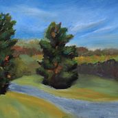 My project for course: Landscape Oil Painting with Plein-air Techniques. Un progetto di Belle arti, Pittura e Pittura ad olio di Moon Evans - 22.10.2022