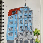 My project for course: Expressive Architectural Sketching with Colored Markers Ein Projekt aus dem Bereich Skizzenentwurf, Zeichnung, Architektonische Illustration, Sketchbook und Illustration mit Tinte von kd_swiss - 23.10.2022