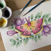 Mój projekt z kursu: Rysunek naturalistyczny i kompozycja w akwareli. Traditional illustration, Drawing, Watercolor Painting, and Naturalistic Illustration project by Magdalena Karwat - 10.23.2022