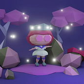Mi proyecto del curso: Modelado de personajes low poly para videojuegos. 3D, 3D Modeling, Video Games, 3D Character Design, and Game Design project by Eleonora Galdós - 10.25.2022