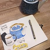 Sketchbook #1 - Dessins & Essais Aquarelle. Traditional illustration, Watercolor Painting, and Drawing project by Pauline Prade - 10.23.2022