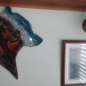 Figura colgante Oso y su habitat. Arts, and Crafts project by Santiago Sanchez Cardozo - 10.19.2022