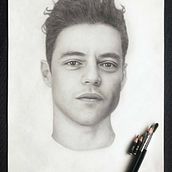 My project for course: Realistic Portrait with Graphite Pencil. Traditional illustration, Fine Arts, Sketching, Pencil Drawing, Drawing, Portrait Drawing, Realistic Drawing, Artistic Drawing, and Figure Drawing project by elmars - 10.24.2022