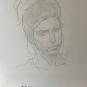 My project for course: Graphite Drawing Techniques for Planar Portraiture. Fine Arts, Sketching, Drawing, Portrait Drawing, Realistic Drawing, and Artistic Drawing project by ruttenk - 10.24.2022