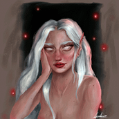 Mi proyecto del curso: Pintura digital de personajes en Photoshop. Projekt z dziedziny Projektowanie postaci, Ilustracja c, frowa, R, sunek c, frow, Malarstwo c i frowe użytkownika Ondina Costa Garcia - 24.10.2022