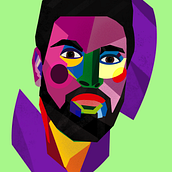 Il mio progetto del corso: Creazione di ritratti geometrici con Procreate. Traditional illustration, and Digital Illustration project by Jessica Frullano - 10.25.2022
