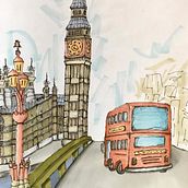London. Sketching, and Sketchbook project by mariana_levischi - 10.24.2022