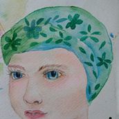 Mi proyecto del curso: Retrato ilustrado en acuarela. Traditional illustration, Fine Arts, Painting, Drawing, Watercolor Painting, Portrait Drawing, and Artistic Drawing project by yenny santos - 10.26.2022