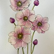 Mi proyecto del curso: Ilustración de la naturaleza con acuarela y plumilla. Traditional illustration, Fine Arts, Painting, Drawing, Watercolor Painting, and Botanical Illustration project by Rina Melconian - 10.26.2022