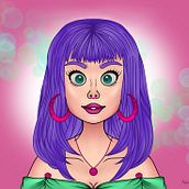Mon projet du cours : Portrait de personnages féminins avec Procreate. Traditional illustration, Digital Illustration, and Digital Drawing project by Naomi Junior Blanchette - 10.25.2022