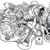 Mein Abschlussprojekt für den Kurs: Illustration mit Procreate: Entwirf detailreiche Kompositionen. Design, Traditional illustration, Digital Illustration, and Digital Painting project by Uwe Schettler - 10.26.2022