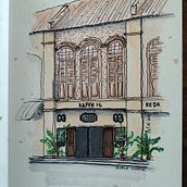 My project for course: Expressive Architectural Sketching with Colored Markers Ein Projekt aus dem Bereich Skizzenentwurf, Zeichnung, Architektonische Illustration und Sketchbook von nishan_m7 - 26.10.2022