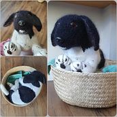 Mijn project van de cursus: Brei een realistische puppyknuffel met garen. Un proyecto de Tejido, DIY, Tejido de punto y Diseño textil de betty_luursema - 26.10.2022