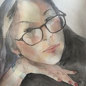 Alyssia . Ilustração tradicional projeto de Sylvie Perret Caranton - 26.10.2022