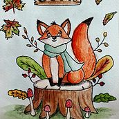 Fox. Traditional illustration project by Vania Borisova - 10.26.2022