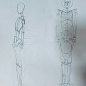 Mi proyecto del curso: Dibujo anatómico para principiantes. Fine Arts, Sketching, Pencil Drawing, Drawing, Realistic Drawing, and Figure Drawing project by Samara Fares - 10.26.2022