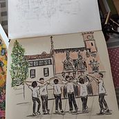 Granollers . Traditional illustration, and Sketchbook project by toskaykira - 10.26.2022