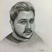 Mi proyecto del curso: Retrato realista con lápiz de grafito. Un proyecto de Ilustración tradicional, Bellas Artes, Bocetado, Dibujo a lápiz, Dibujo, Dibujo de Retrato, Dibujo realista, Dibujo artístico y Dibujo anatómico de Dora Dradá - 17.10.2022