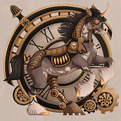 Steampunk Horse . Un progetto di Illustrazione tradizionale e Character design di Karolina Pawłowska - 15.09.2022