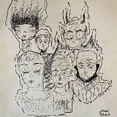 ink karakter. Un progetto di Illustrazione con inchiostro, Illustrazione tradizionale, Character design, Bozzetti, Belle arti e Disegno di Dilay Toktas - 27.10.2022