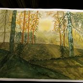 Il mio progetto del corso: Paesaggi incantevoli ad acquerello: dipingi con la luce. Painting, and Watercolor Painting project by Luciana Amato - 10.27.2022