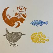My project for course: Carved Stamps for Illustrated Compositions. Ilustração tradicional, Artesanato, Artes plásticas, e Estampagem projeto de Liz Fox - 28.10.2022
