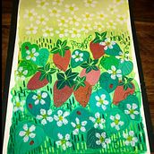 My project for course: Illustrating Nature: A Creative Exploration-Strawberry & Strawberry Patch. Traditional illustration, Painting, Drawing, Watercolor Painting, Ink Illustration, and Naturalistic Illustration project by Melanie See - 10.28.2022