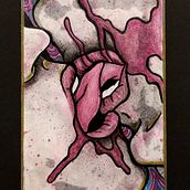 Poizunkisu Ein Projekt aus dem Bereich Traditionelle Illustration, H, werk, Malerei, Collage, Kreativität, Zeichnung, Plakatdesign, Aquarellmalerei, Artistische Zeichnung und Dekoratives Malen von Sad Eyes - 03.02.2021