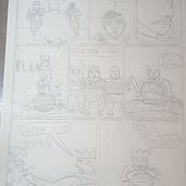 Layout de un comic inspirado al manga que quiero hacer. Comic project by Martín Pérez de Santos - 10.28.2022