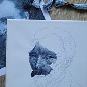 Il mio progetto del corso: Ritratti realistici ricamati: racconta storie con il colore. Un progetto di Ricamo e Textile Design di elf_91 - 28.10.2022