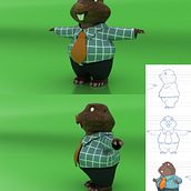 Introdução ao Autodesk Maya | Curso 3 – Modelar um personagem básico. 3D, Character Design, 3D Animation, and 3D Modeling project by Tiago Ferreira Vieira - 10.28.2022