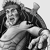 Rayo Hacha. Traditional illustration, and Product Design project by Ricardo Loaiza - 07.15.2022