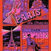 Paris and Amalfi posters!. Un projet de T, pographie, Lettering, Illustration numérique , et Lettering manuel de Lisa McCormick - 28.10.2022