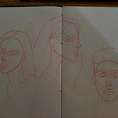Mi proyecto del curso: Sketchbook de retrato: explora el rostro humano. Un progetto di Bozzetti, Disegno, Disegno di ritratti, Disegno artistico e Sketchbook di mariaagustinabergero - 29.10.2022