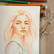 Mi proyecto del curso: Dibujo de retratos llamativos con lápices de colores. Een project van  Tekening,  Portrettekening, Sketchbook y Tekenen met kleurpotloden van Paula Escudero - 29.10.2022