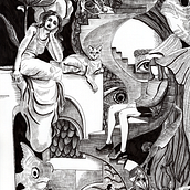 My project for course: Dreamlike Illustration: Draw Your Imagination. Traditional illustration, Drawing & Ink Illustration project by Adiba Mahmoud - 10.25.2022