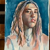 Mon projet du cours : Portrait artistique à l’aquarelle. Fine Arts, Painting, Watercolor Painting, and Portrait Drawing project by sophie_thorens - 10.29.2022