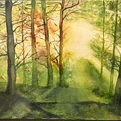 My project for course: Dreamy Watercolor Landscapes: Paint with Light. Un proyecto de Pintura y Pintura a la acuarela de susannemoore - 29.10.2022