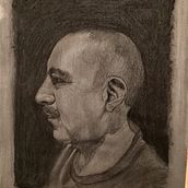 Mi proyecto del curso: Retrato realista al carboncillo. Ilustração tradicional, Artes plásticas, Desenho, Desenho de retrato, e Desenho realista projeto de David Sandoval - 29.10.2022