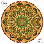 My project for course: The Art of Mandala Drawing: Create Geometric Patterns. Un projet de Dessin et Illustration à l'encre de Kanjanaphorn Sutsaaythong - 27.10.2022