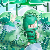 Mi proyecto del curso: Cinema 4D: da vida a una ilustración pop en 3D. Un projet de Illustration traditionnelle, 3D, Illustration numérique , et Modélisation 3D de Sergio Casado González - 30.10.2022