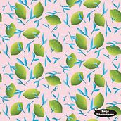 Lemon Pattern. Digital Design, Textile Design, Floral, Plant Design, Digital Illustration, Pattern Design, and Traditional illustration project by Nadja Schwendemann - 10.30.2022