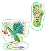 Katie and the lonely dragon. Een project van Traditionele illustratie van Marion Farmer - 29.10.2022