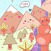 Mein Abschlussprojekt für den Kurs: Illustration im Kawaii-Stil: Gestalte niedliche Welten, die Freude bereiten. Character Design, Digital Illustration, and Manga project by Joolz - 10.30.2022