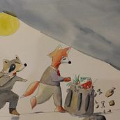 My project for course: Character Creation for Illustrated Books with Watercolor. Un proyecto de Diseño de personajes, Pintura a la acuarela e Ilustración infantil de Emma Miller - 30.10.2022