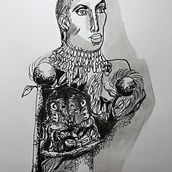 Zykadenfrau Ein Projekt aus dem Bereich Traditionelle Illustration, Zeichnung und Illustration mit Tinte von Gesami Vehlow - 30.10.2022