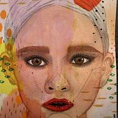 My project for course: Illustrated Portrait in Watercolor. Traditional illustration, Fine Arts, Painting, Drawing, Watercolor Painting, Portrait Drawing, and Artistic Drawing project by yani jackson - 10.31.2022