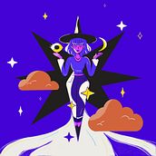 Mon projet du cours : Composition créative pour l'illustration avec Procreate. Un progetto di Illustrazione tradizionale, Creatività, Illustrazione digitale e Disegno digitale di Marine - 31.10.2022